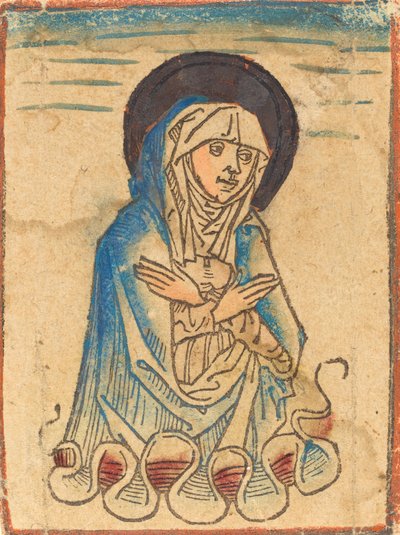 Neitsyt pilvissä, n. 14701480. tekijältä Unbekannt