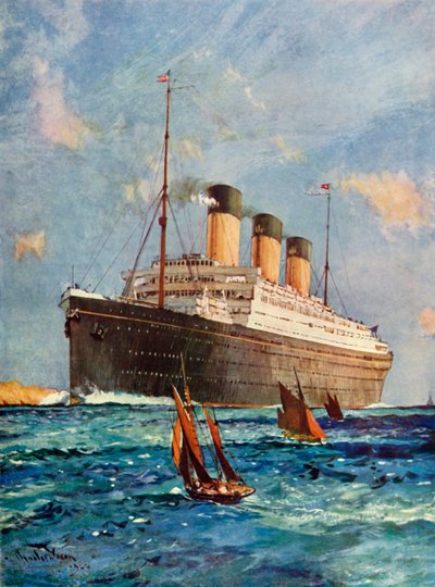 The White Star Liner Majestic, . tekijältä Unbekannt