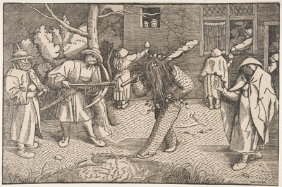 Villi mies tai Orsonin ja Valentinen naamiaiset, 1566. tekijältä Unbekannt