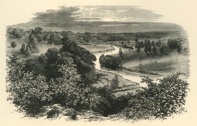 The Wye, Goodrichin linnasta, vuodelta 1890. tekijältä Unbekannt