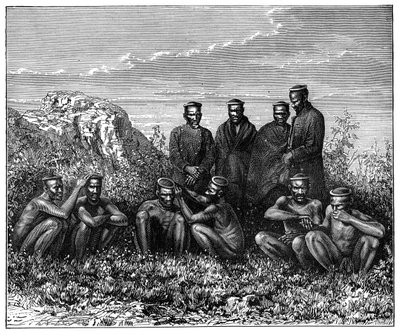Zulu, Etelä-Afrikka, 1890 tekijältä Unbekannt