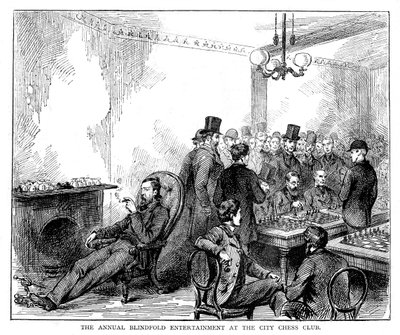Kaupungin shakkiseuran vuotuinen sidottu viihde, 1876 tekijältä Unbekannt