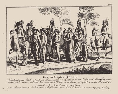 Schinderhannesin pidätys, 1802. tekijältä Unbekannt