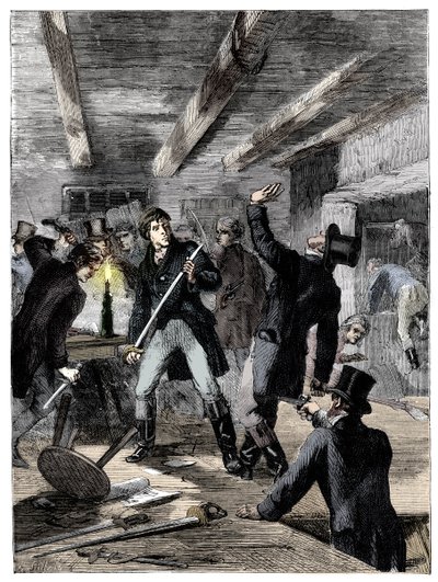 Cato Streetin salaliittolaisten pidätys, 1820 c1895 tekijältä Unbekannt