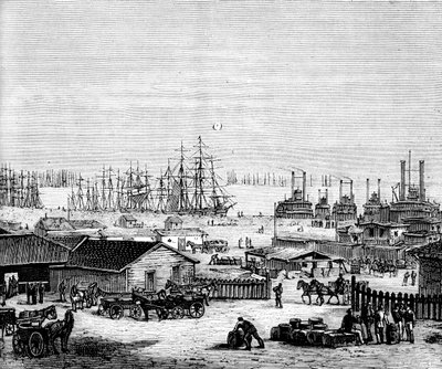 Mississippin rannat, 1860-luku c1880 tekijältä Unbekannt