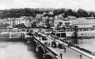 Silta Touques-joella, Trouville, Ranska, 1920-luku tekijältä Unbekannt