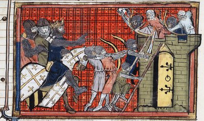 Godfrey of Bouillon valtasi kaupungin. tekijältä Unbekannt