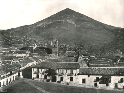 Kaupunki ja vuori, Potosi, Bolivia, 1895. tekijältä Unbekannt