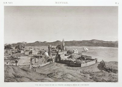 Al Minyan kaupunki ja Niili-joki Egyptissä tekijältä Unbekannt