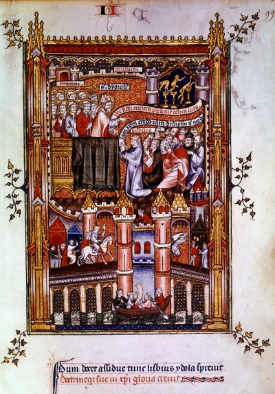 Lisbiuksen kääntyminen, 1317 tekijältä Unbekannt