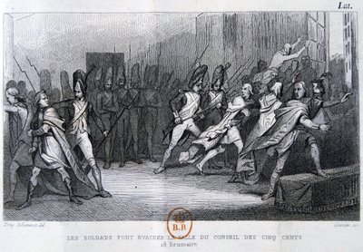 18. Brumairen vallankaappaus 9. marraskuuta 1799, 1800-luku tekijältä Unbekannt