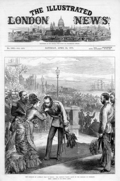 The Illustrated London News -lehden kansi, 24. huhtikuuta 1875 tekijältä Unbekannt
