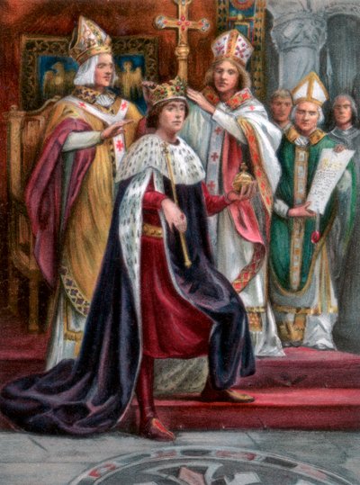 Edward I:n kruunaus Westminsterissä 19. elokuuta 1274 1902 tekijältä Unbekannt