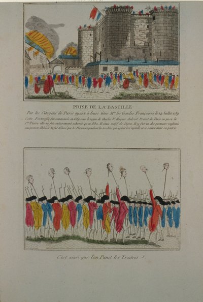 Bastillen purkaminen 14. heinäkuuta 1789 1789 tekijältä Unbekannt
