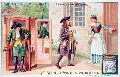 Lääkäri tekee vierailunsa, c1900 tekijältä Unbekannt
