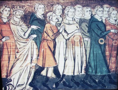 Juutalaisten karkottaminen Ranskasta vuonna 1182 Pienoiskuva Grandes Chroniques de Francesta, 1320-luku tekijältä Unbekannt