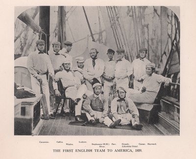 Ensimmäinen englantilainen krikettijoukkue Amerikkaan, 1859 1912 tekijältä Unbekannt