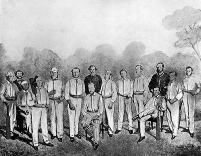 Ensimmäinen englantilainen krikettijoukkue vieraili Australiassa, 1861-1862 1912 tekijältä Unbekannt