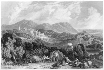 Nahanin linnoitus Ouden valtakunnassa Intiassa, vuonna 1860 tekijältä Unbekannt