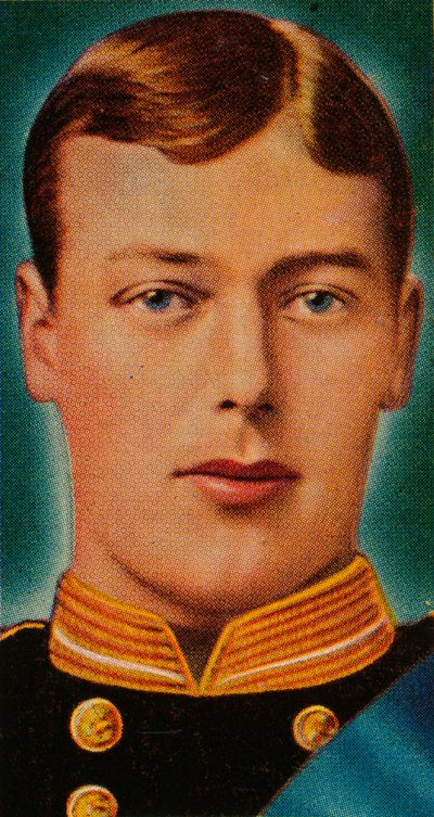 Tuleva kuningas George V, kun hän oli kuninkaallisen laivaston apuluutnantti, 1880-luku 1935 tekijältä Unbekannt