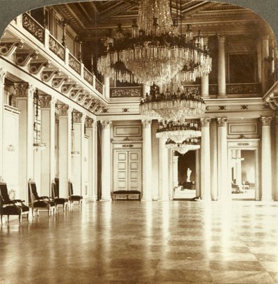 Suuri juhlasali palatsissa, Christiania, Norja, 1905. tekijältä Unbekannt