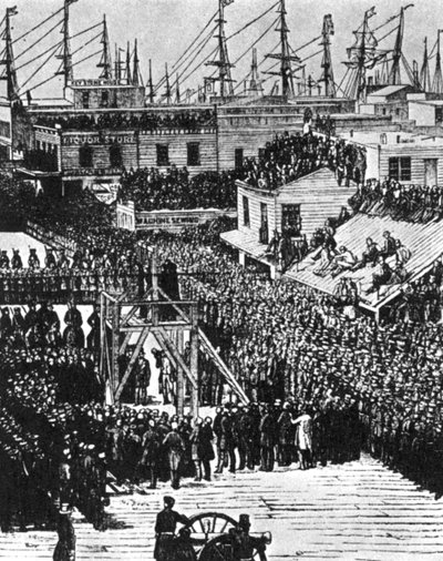Hetheringtonin ja Bracen hirttäminen, San Francisco, 29. heinäkuuta 1856 1954 tekijältä Unbekannt