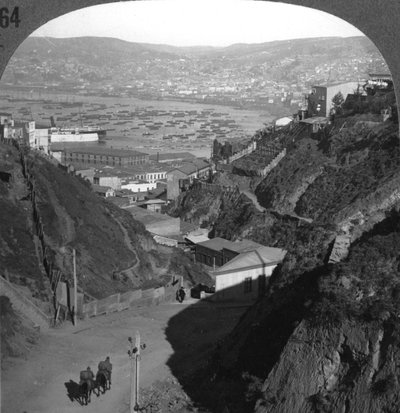 Valparaison satama ja kaupunki, Chile, 1900-luku tekijältä Unbekannt