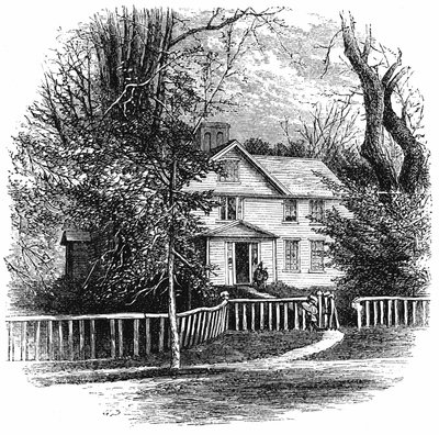 Amos Benson Alcottin koti 1799-1888, Concord, Massachusetts, 1875 tekijältä Unbekannt
