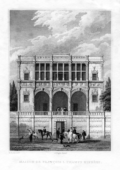 Francis I:n talo, Champs-Elysees, Pariisi, 1830 tekijältä Unbekannt