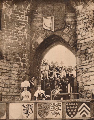 Walesin prinssin virkaan asettaminen Caernarvonin linnaan, 13. heinäkuuta 1911 1935 tekijältä Unbekannt