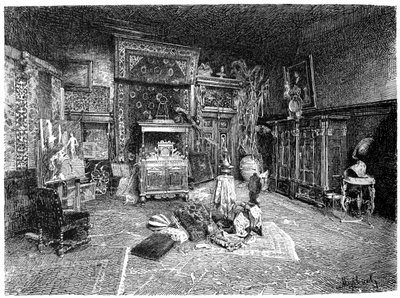 Hans Makartin pieni studio, Wien, Itävalta, 1880-1882 tekijältä Unbekannt