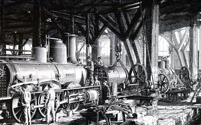 Societe Alsacienne de Constructions Mecaniquesin valmistuslattia. tekijältä Unbekannt