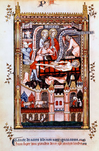 St Denisin marttyyrikuolema, 1317 tekijältä Unbekannt