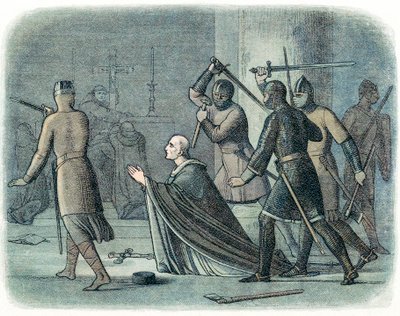 Thomas a Becketin murha, 1170 1864 tekijältä Unbekannt