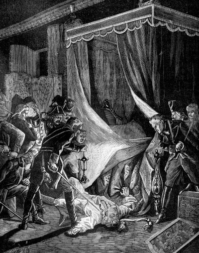 Venäjän tsaari Paavali I:n murha maaliskuussa 1801 1882-1884 tekijältä Unbekannt