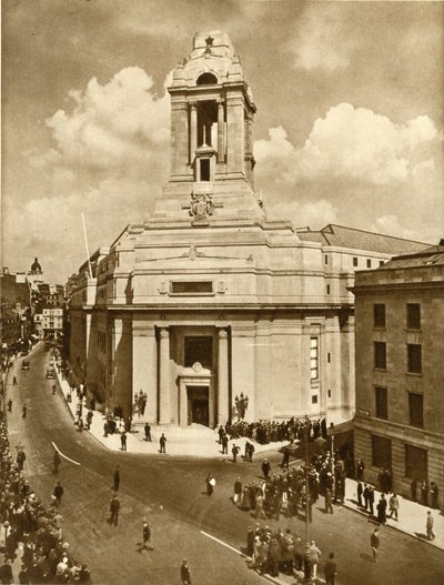Vapaamuurarien rauhanmuistomerkin avajaiset, Great Queen Street, Lontoo, 19. heinäkuuta 1933, 1935. tekijältä Unbekannt