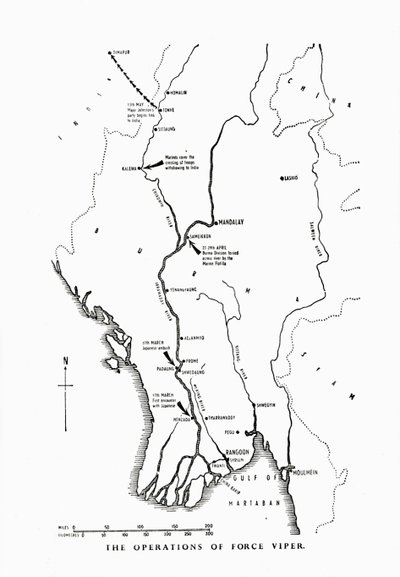 Force Viperin operaatiot, Burma, toinen maailmansota, 1942-1943 1944. tekijältä Unbekannt