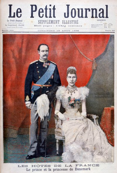 Tanskan prinssi ja prinsessa, 1896 tekijältä Unbekannt
