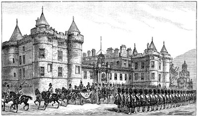 Kuningatar lähtee Holyrood Palacesta, Edinburghista, 1886, 1900 tekijältä Unbekannt