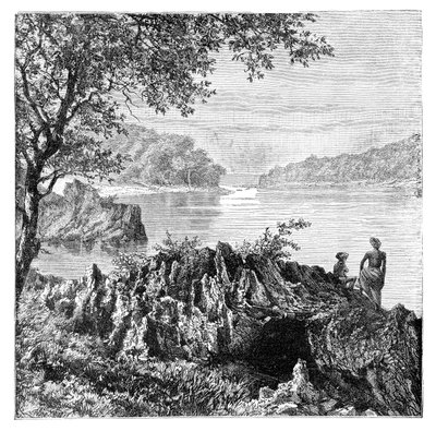 Salwen-joki Moulmeinin yläpuolella, Myanmar, 1895 tekijältä Unbekannt