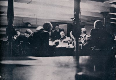 Kohtaus Voitosta sotaoikeuden aikana, 1906 tekijältä Unbekannt