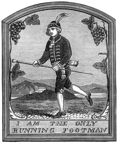 The Running Footmanin merkki, Lontoo, 1891 tekijältä Unbekannt