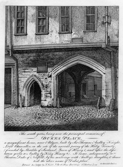 South Gates, Dukes Place, lähellä Aldgatea, Lontoo, 1793 tekijältä Unbekannt
