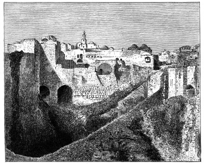 Jerusalemin etelävallit, c1890 tekijältä Unbekannt
