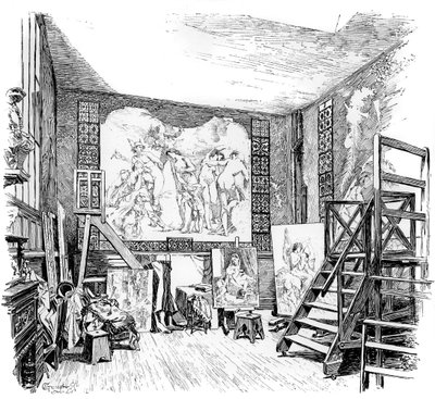 Paul-Jacques-Aime Baudryn studio, 1880-1882 tekijältä Unbekannt