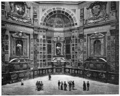 Medici-suvun viimeisen hauta, San Lorenzon basilika, Firenze, Italia, 1882 tekijältä Unbekannt
