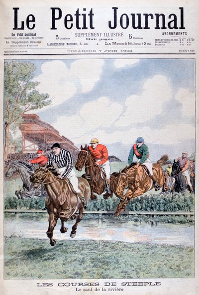 Vesihyppy estejuoksussa, Auteuil, 1903 tekijältä Unbekannt