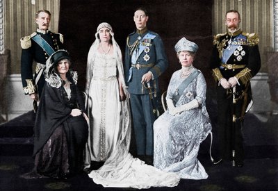 Yorkin herttuan ja lady Elizabeth Bowes-Lyonin häät 1923. tekijältä Unbekannt