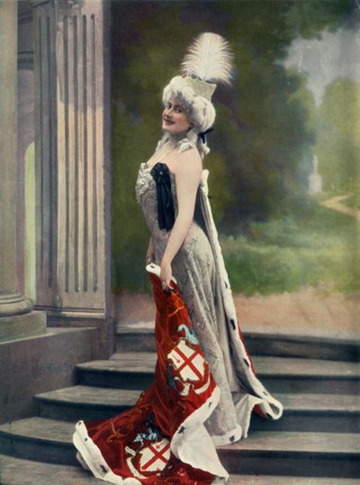 Variety-teatteri. - Paris Aux Varietes - La Commere. - Neiti Saulier, 1904. tekijältä Unbekannt