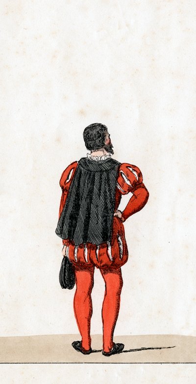 Teatterin pukusuunnittelu Shakespearen näytelmään Henry VIII, 1800-luku tekijältä Unbekannt